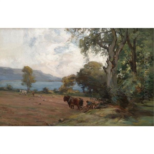 Ploughing Fields (+ Horses Grazing; 2 Works) - view 1