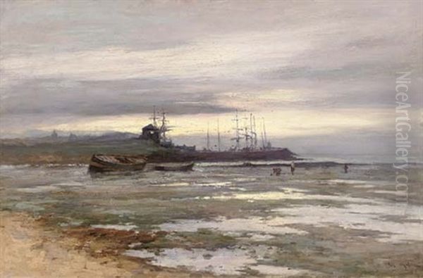 Low Tide At Sunset, East Coast - view 1