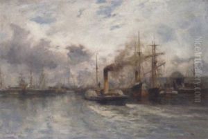 A Paddle Tug Venturing Out To Sea