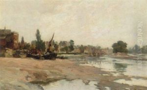 The Thames At Isleworth by Joseph Milne