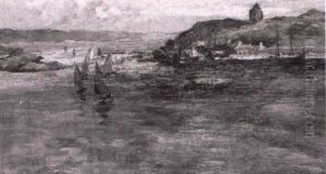 A Scottish Harbour by Joseph Milne