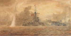 Marlborough Going Into Action At Jutland