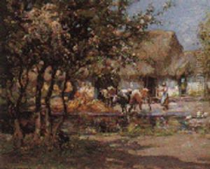 Spring In The Farmyard Spring In The Farmyard