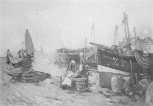 Fishermen's Wives At A Harbor Fishermen's Wives At A Harbor