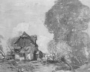 Barge On The River by William Watt Milne