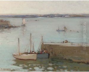 St. Ives Harbour by Frederick Milner