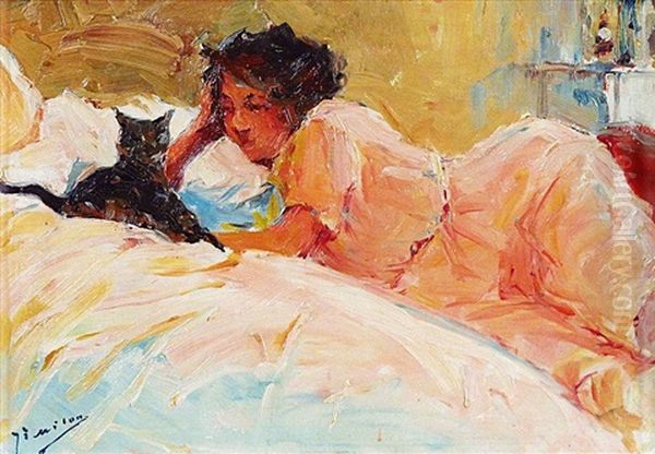 Femme Au Chat - view 1