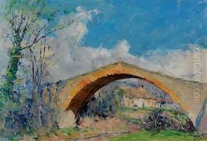 Le Pont Des Trois Sautets, Aix En Provence by Joseph Milon