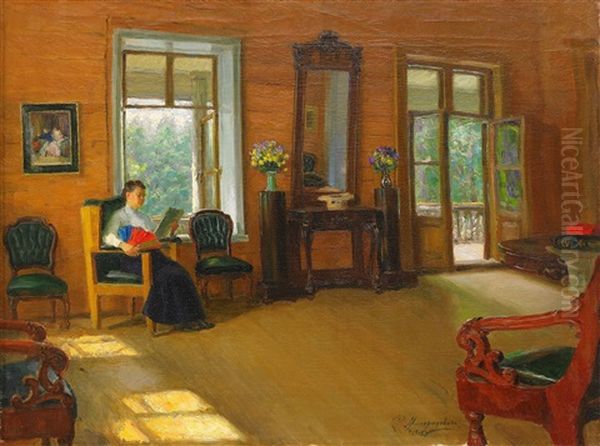 Reading In The Dacha - view 1