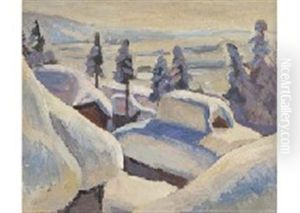 Morning In Snow by Kunzo Minami