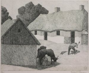 A Polish Homestead by Robert Polhill Bevan