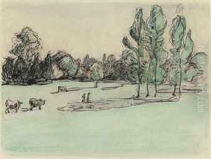 Sussex Fields, Late Summer by Robert Polhill Bevan