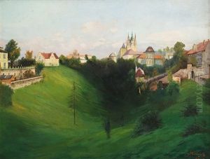 Pohled Na Prazsky Hrad by Jan B. Minarik