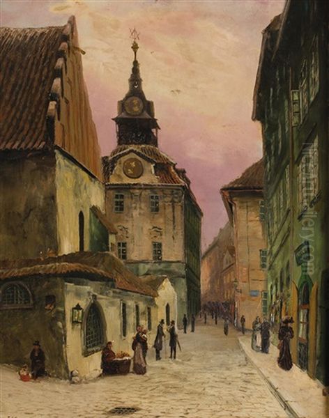 Blick Auf Die Altneusynagoge Und Das Judische Rathaus - view 1