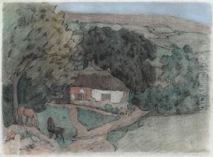 The Smithy From Luppitt Hill by Robert Polhill Bevan