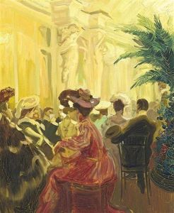 Au Cafe by Antoine Guillaume (Tony) Minartz