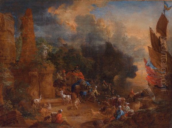 A Pair Of Southern Seaports With Ancient Ruins - view 1