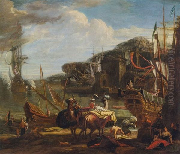 Orientalische Hafenszene - view 1