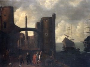 Port Mediterraneen Anime De Personnages by Hendrich van Minderhout