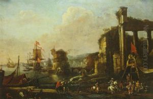 Caprice De Port Mediterraneen by Hendrich van Minderhout