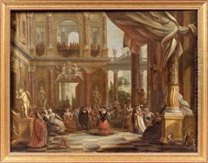 Un Bal A L'exterieur D'un Palais