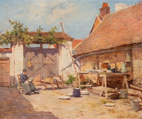 La Nourrice Dans La Cour De Ferme - view 1
