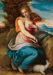 Heilige Agnes by Andrea del Minga