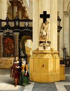 Peter Paul Rubens Mit Seiner Frau In Der Antwerpener Jakobskirche
