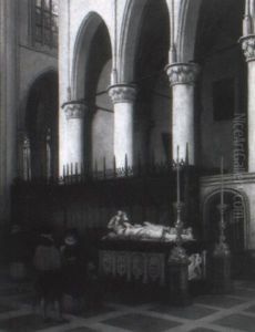 Kircheninterieur by Andre Joseph Minguet