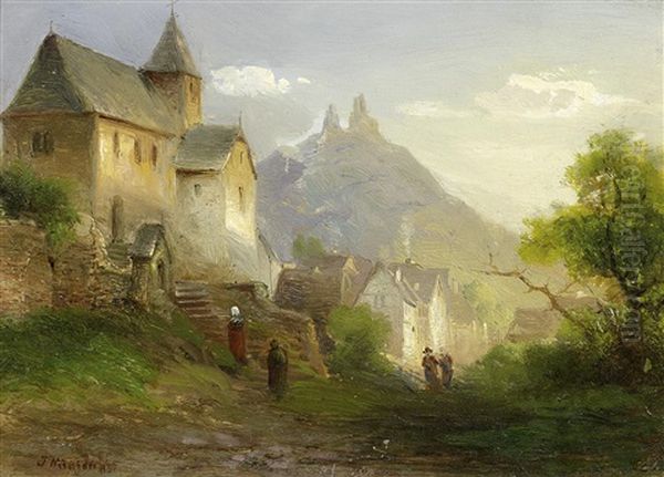 Kirchgang In Einem Gebirgsdorf - view 1
