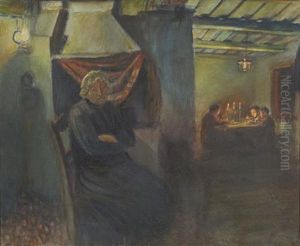 Shabbat Meal by Maurice Minkowski