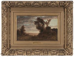 Mountain Landscape With Hunter by Robert Crannell Minor Sr.