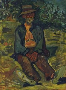 Paysan Assis by Abraham Mintchine
