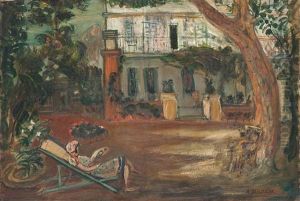 Mme Mintchine Au Jardin by Abraham Mintchine