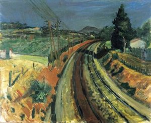 Landschap by Abraham Mintchine