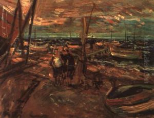 Figures By The Jetty