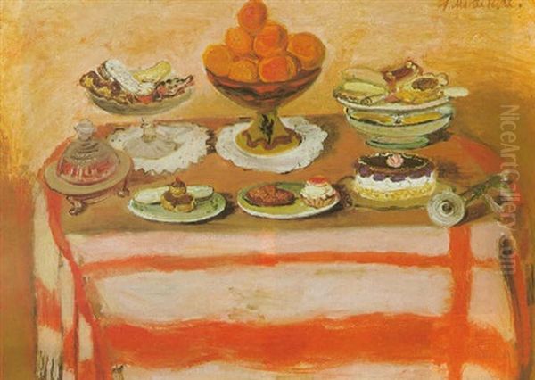 Still Life With Desserts On A Table - view 1