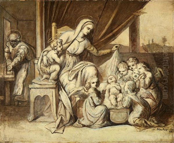 The Holy Family With Angels - view 1