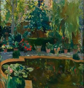 Jardin De La Casa Del Pintor by Joaquin Mir Trinxet