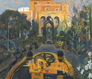 Jardin De La Casa Del Artista (the Artist's Garden) by Joaquin Mir Trinxet