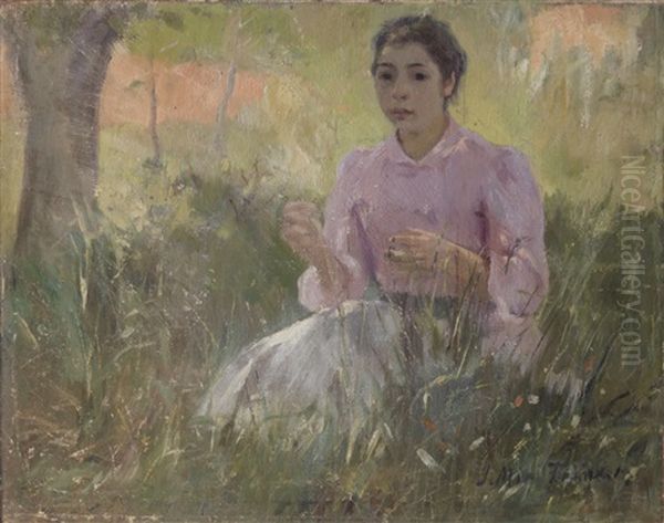 Retrato De La Hermana Del Pintor En La Hierba - view 1