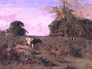 Paisaje Con Vacas by Joaquin Mir Trinxet