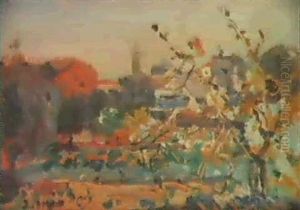 Alrededores De Villanueva I La Geltru, Pueblo Marinero De La Provincia De Barcelona by Joaquin Mir Trinxet