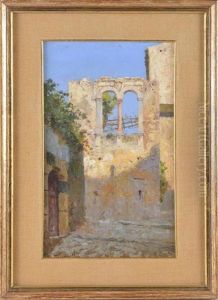 Paysage Aux Ruines by Mario Mirabella