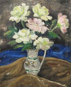 Pot With Flowers by Casilda Miracovici