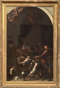 Nativita Della Vergine by Luigi Miradori