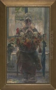 Una Joven Bretona by Jose Miralles Darmanin