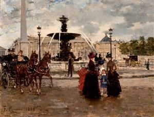 La Place De La Concorde by Francisco Miralles Galup