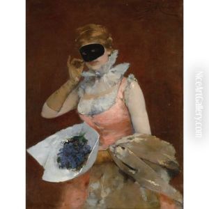 Mujer Con Mascara (the Masque) by Francisco Miralles Galup