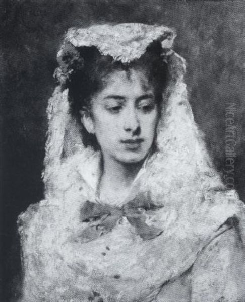 Portrait Of A Woman In White - view 1